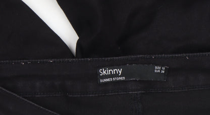 Womens UK Size 10 Dunnes Stores Slim Fit Skinny Black Jeans