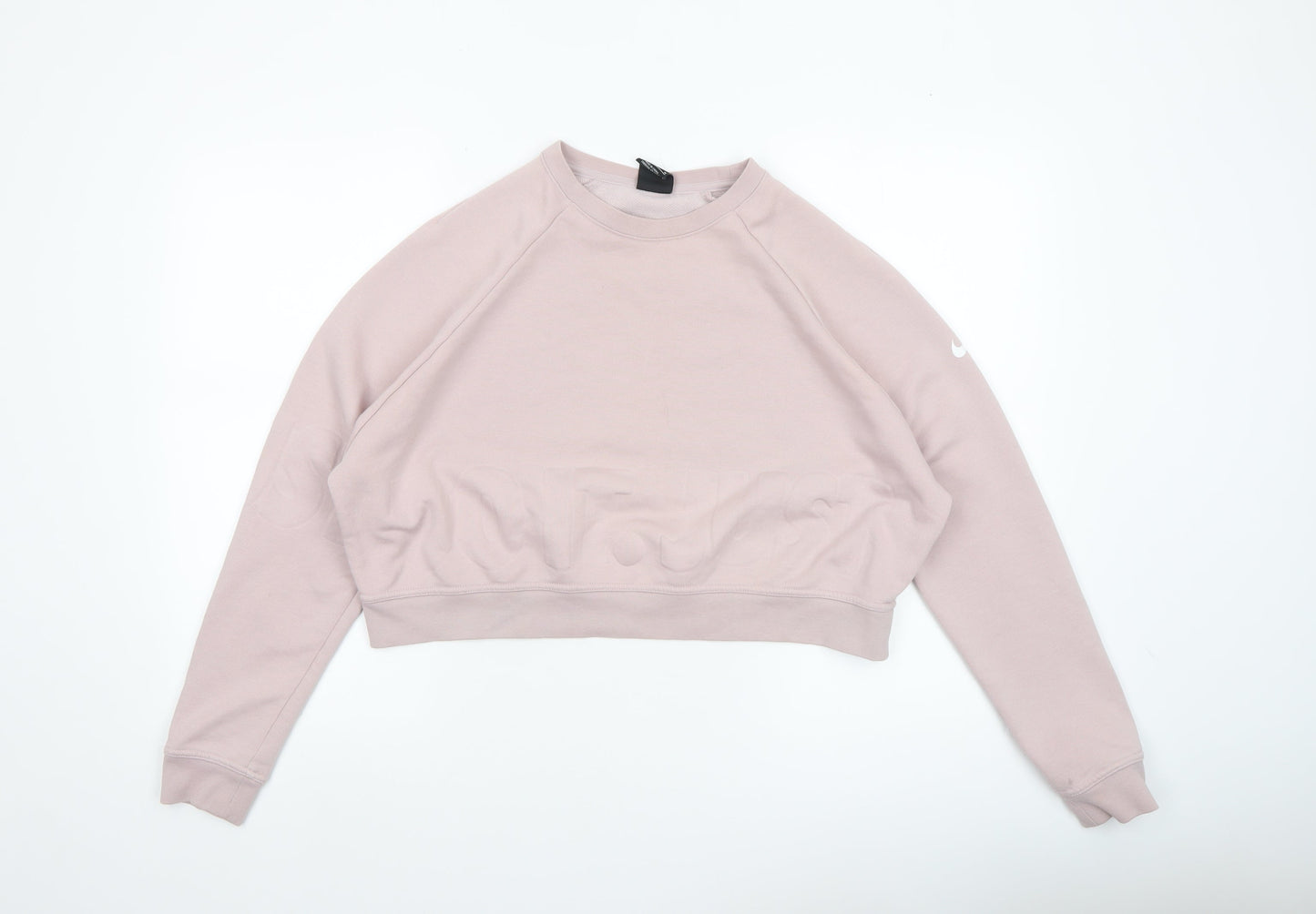 Womens UK Size M Nike Pink Pullover Sweatshirt