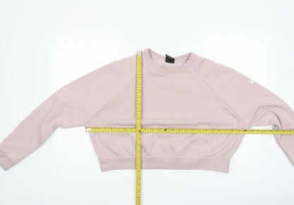 Womens UK Size M Nike Pink Pullover Sweatshirt