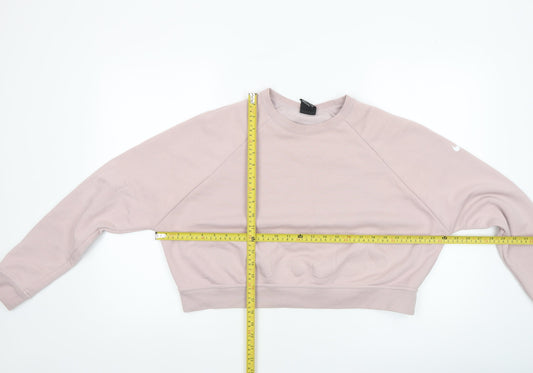 Womens UK Size M Nike Pink Pullover Sweatshirt