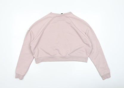Womens UK Size M Nike Pink Pullover Sweatshirt