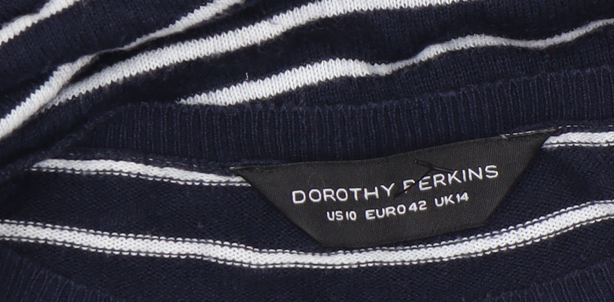 Womens UK Size 14 Dorothy Perkins Blue Pullover Jumper