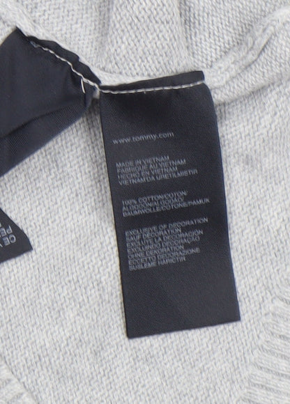Womens UK Size M Tommy Hilfiger Grey Pullover Jumper