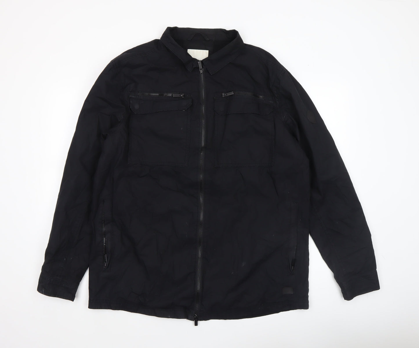 Womens UK Size 2XL Firetrap Black Military Jacket