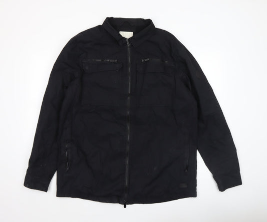 Womens UK Size 2XL Firetrap Black Military Jacket
