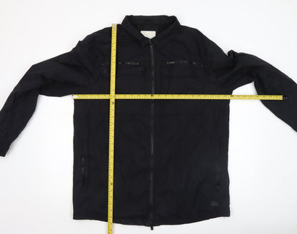Womens UK Size 2XL Firetrap Black Military Jacket