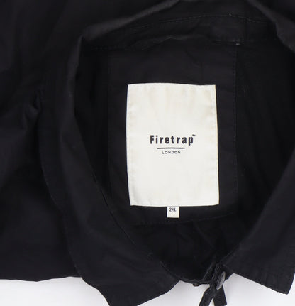 Womens UK Size 2XL Firetrap Black Military Jacket