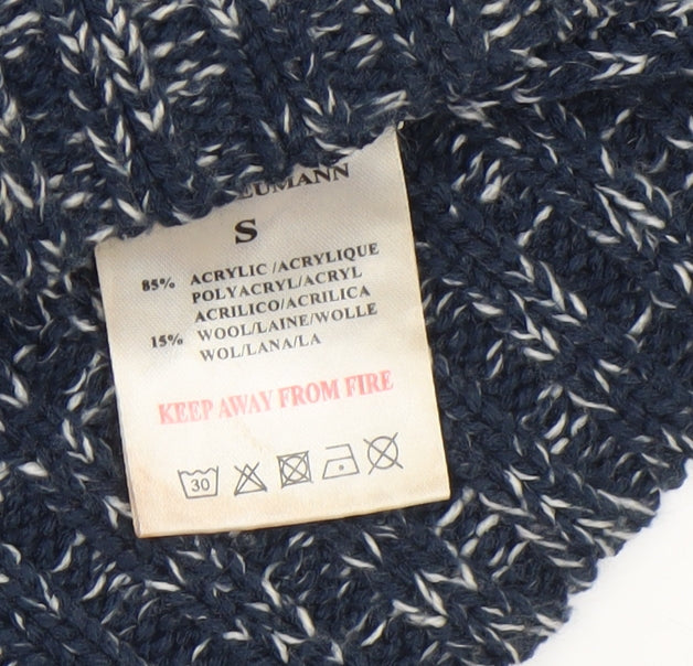 Mens UK Size S Brave Soul Blue Pullover Jumper