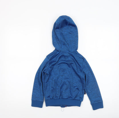 Boys UK Size 5-6 Years Mountain Warehouse Blue Full Zip Hoodie
