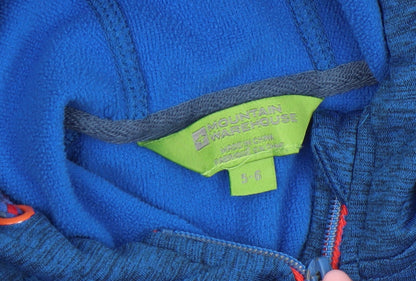 Boys UK Size 5-6 Years Mountain Warehouse Blue Full Zip Hoodie