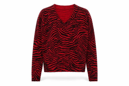 Womens UK Size S Marks and Spencer Red Pullover Jumper
