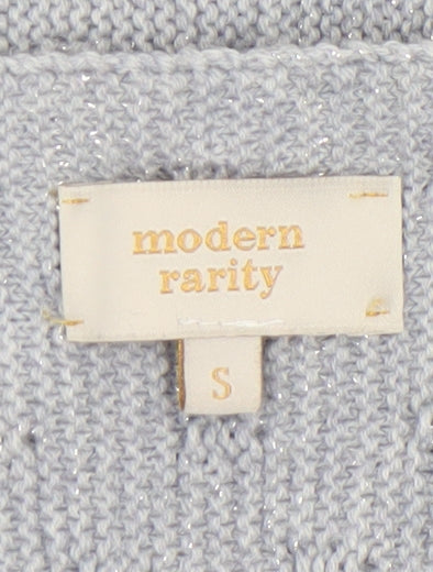 Womens UK Size S modern rarity Grey Cardigan Jumper