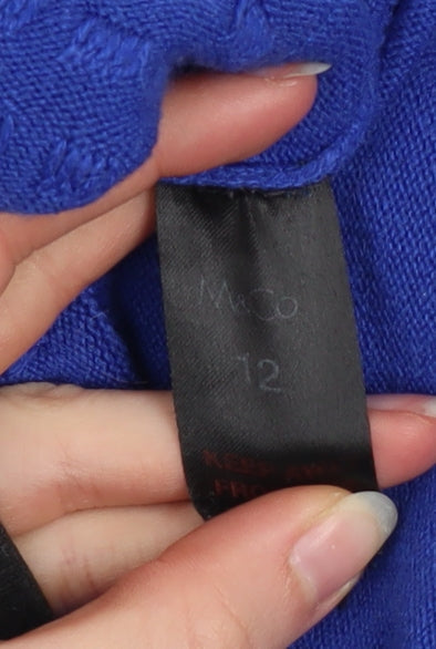 Womens UK Size 12 Margo Blue Pullover Jumper