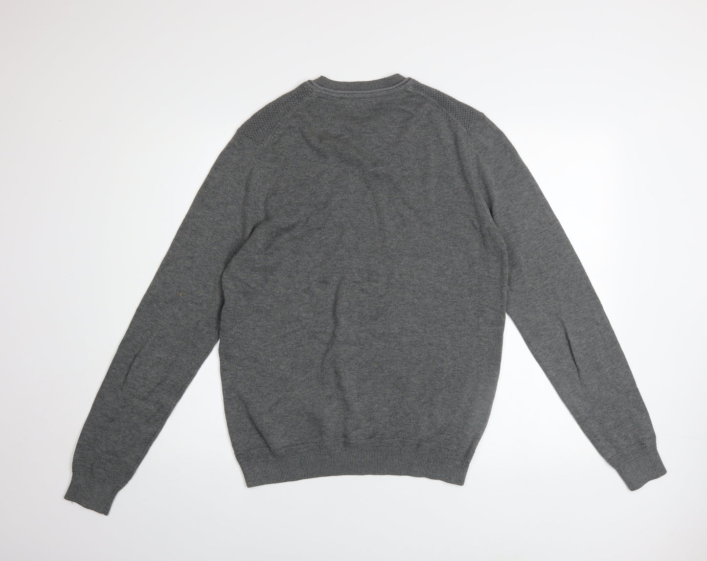 Mens UK Size M Mango Grey Pullover Jumper