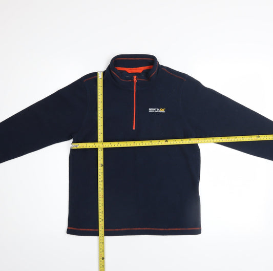 Regatta Boys Blue Fleece 1/4 Zip Pullover Sweatshirt 11-12 Years
