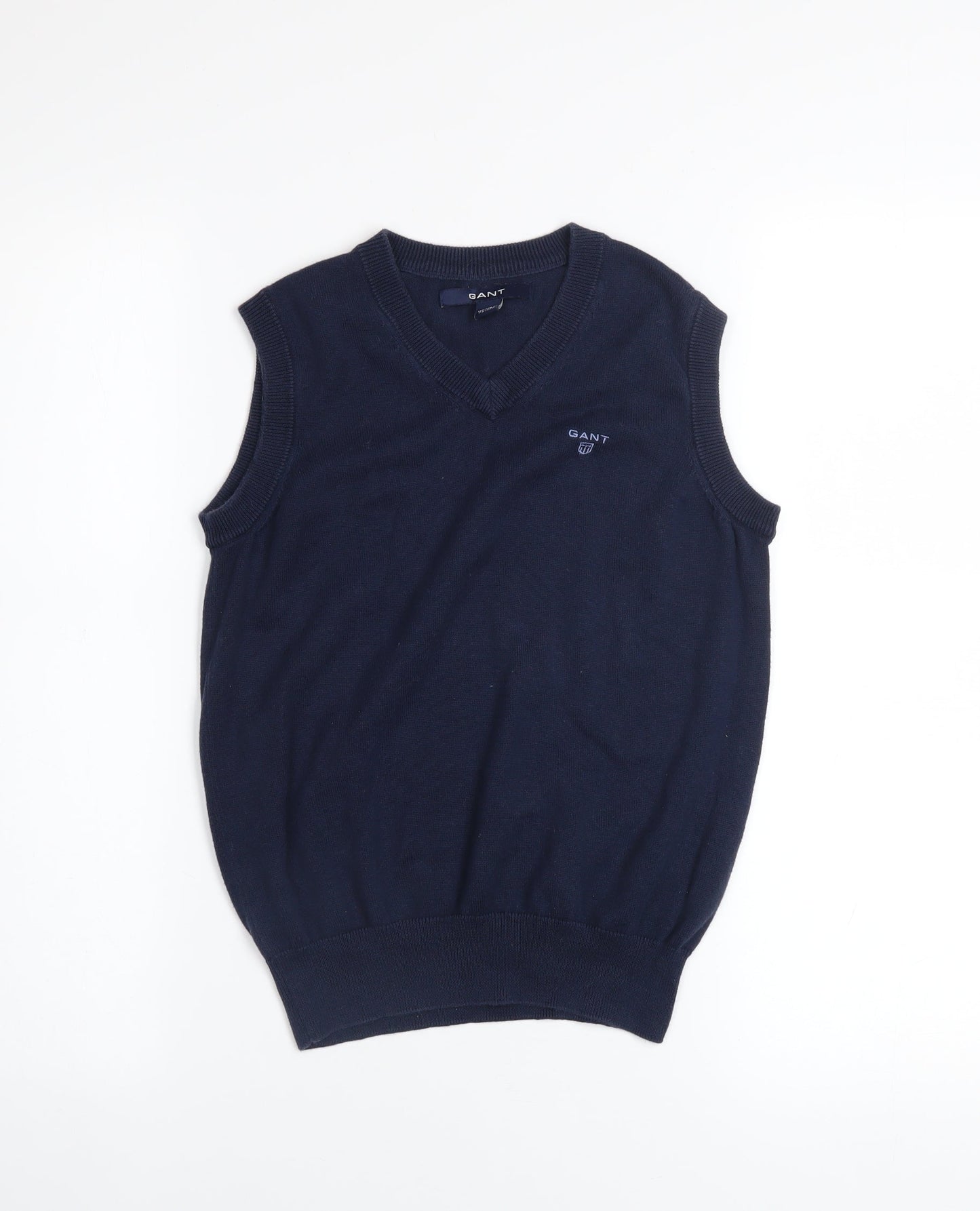 Boys UK Size 7-8 Years GANT Blue Vest Jumper