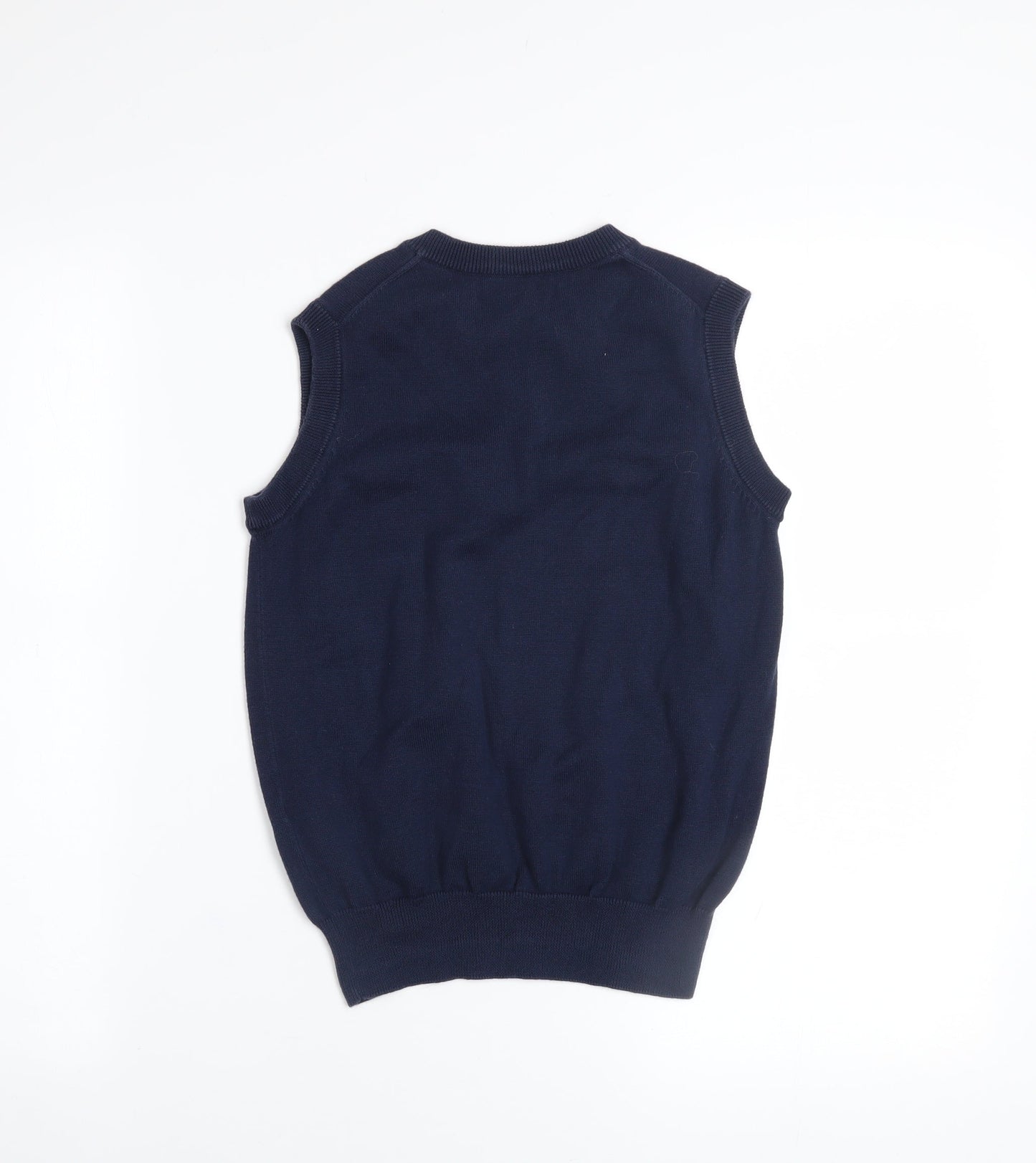 Boys UK Size 7-8 Years GANT Blue Vest Jumper