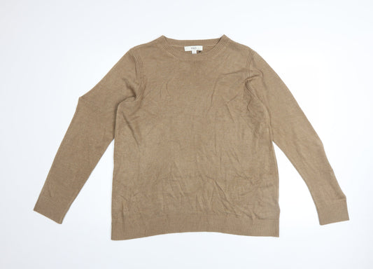 Womens UK Size 14 Marks and Spencer Beige Pullover Jumper