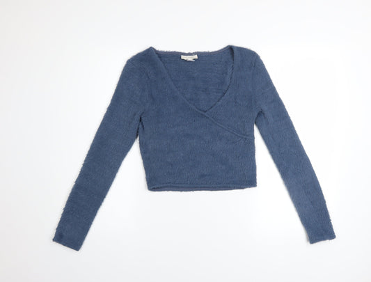 Womens UK Size 12 Topshop Blue Pullover Jumper