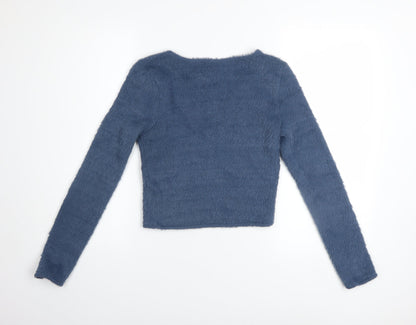 Womens UK Size 12 Topshop Blue Pullover Jumper