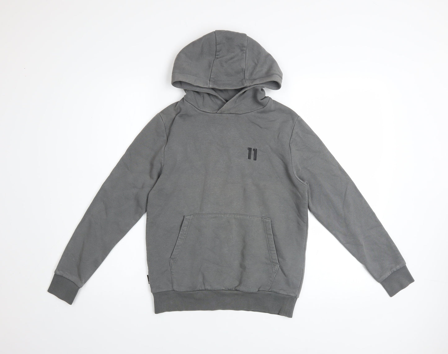 Boys UK Size 10-12 Years 11 degrees Grey Pullover Hoodie