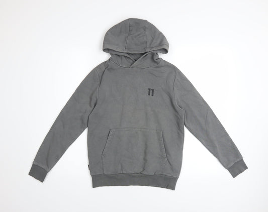 Boys UK Size 10-12 Years 11 degrees Grey Pullover Hoodie