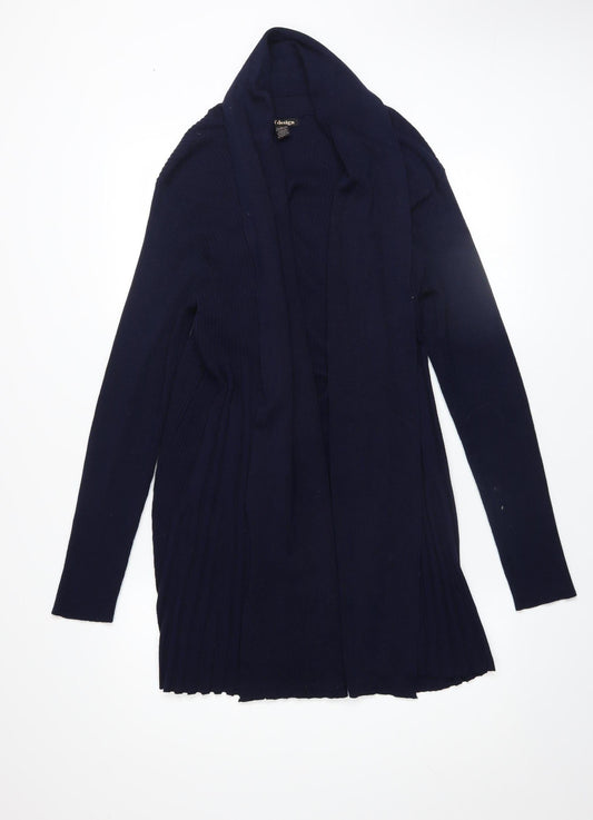 Womens UK Size L By Design Blue Cardigan Jumper