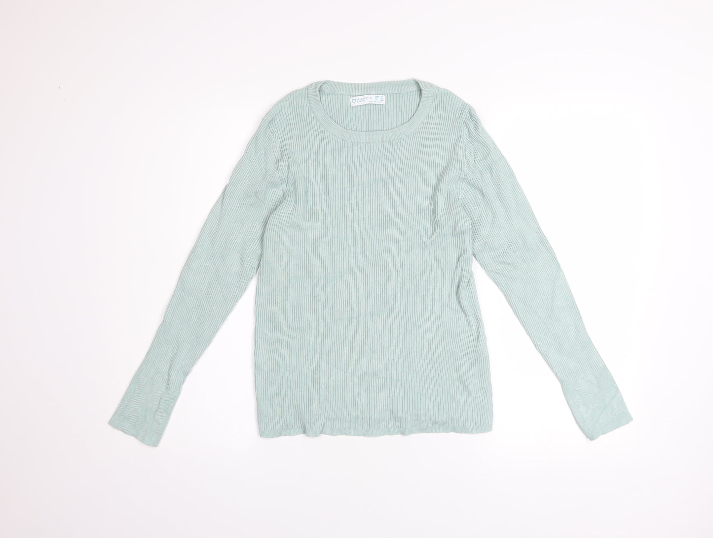 Womens UK Size L Primark Green Pullover Jumper