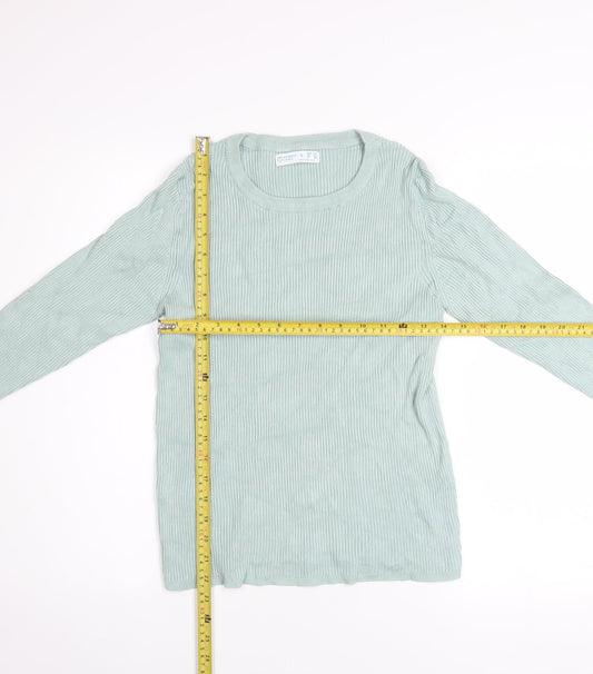 Womens UK Size L Primark Green Pullover Jumper