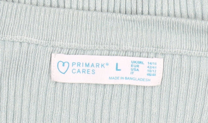 Womens UK Size L Primark Green Pullover Jumper