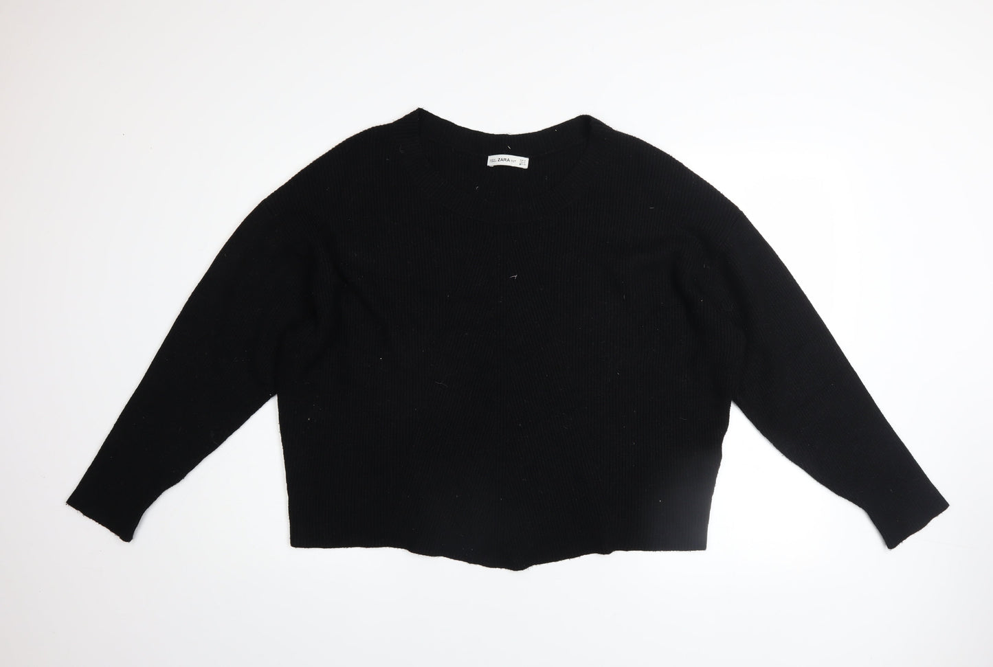 Womens UK Size 12 Zara Black Pullover Jumper