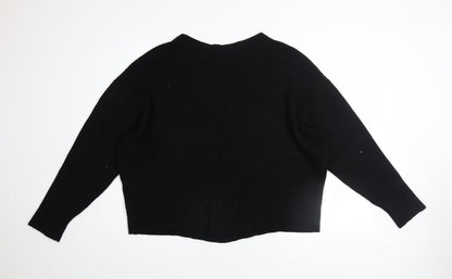 Womens UK Size 12 Zara Black Pullover Jumper