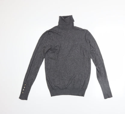 Womens UK Size 8 Zara Grey Pullover Jumper
