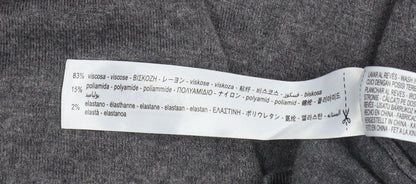 Womens UK Size 8 Zara Grey Pullover Jumper