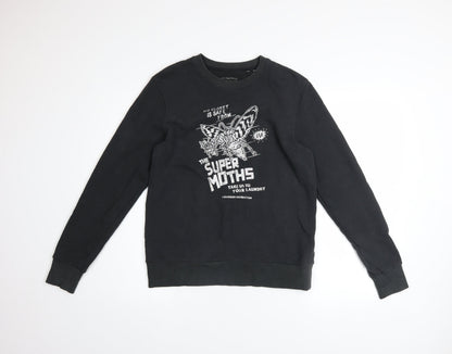 Womens UK Size 10 Superdry Black Pullover Sweatshirt