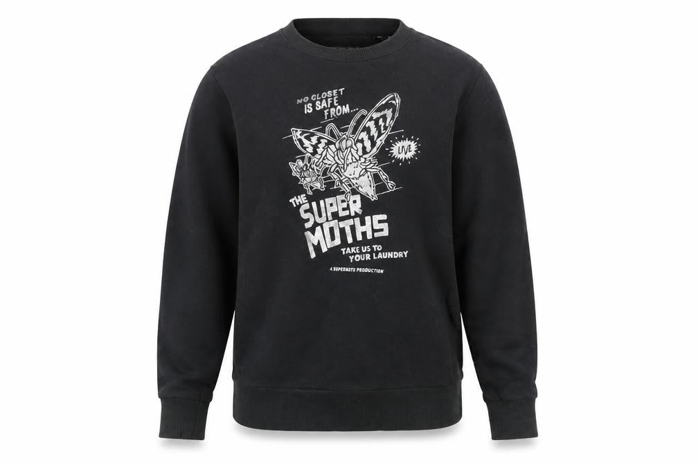 Womens UK Size 10 Superdry Black Pullover Sweatshirt