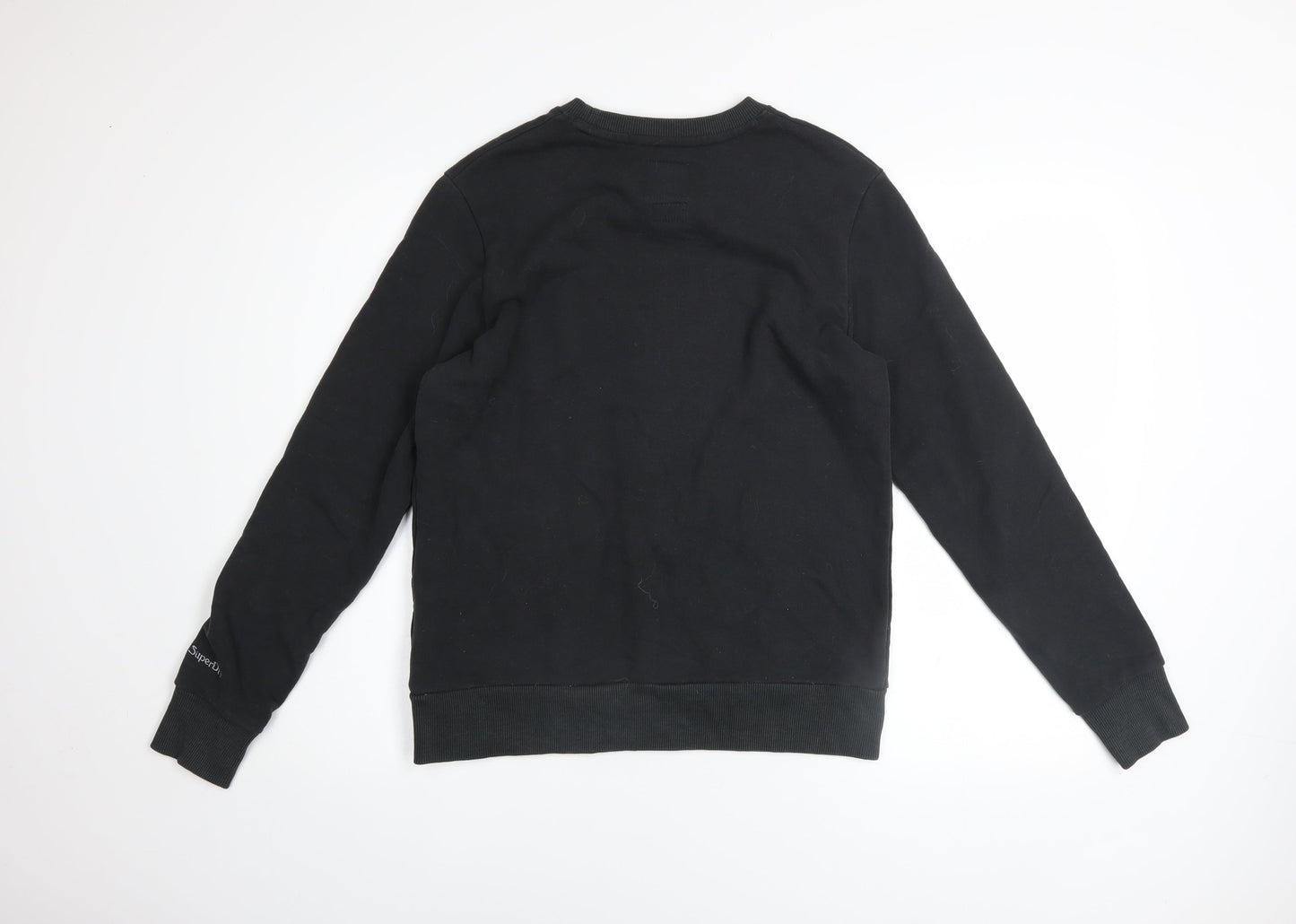 Womens UK Size 10 Superdry Black Pullover Sweatshirt
