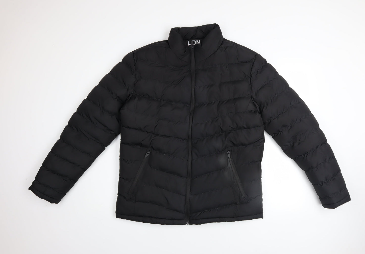 Mens UK Size L Brave Soul Black Puffer Jacket