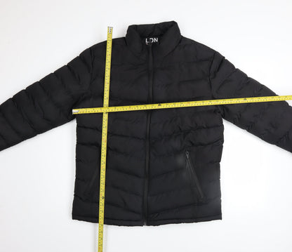 Mens UK Size L Brave Soul Black Puffer Jacket