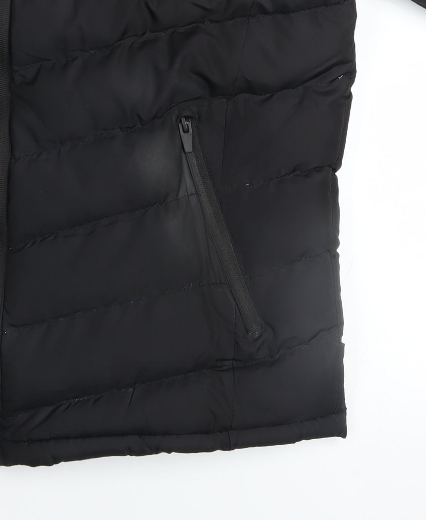 Mens UK Size L Brave Soul Black Puffer Jacket