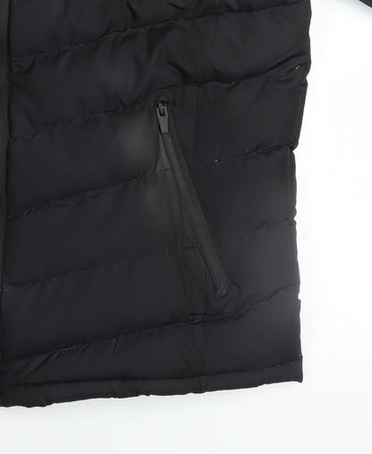 Mens UK Size L Brave Soul Black Puffer Jacket