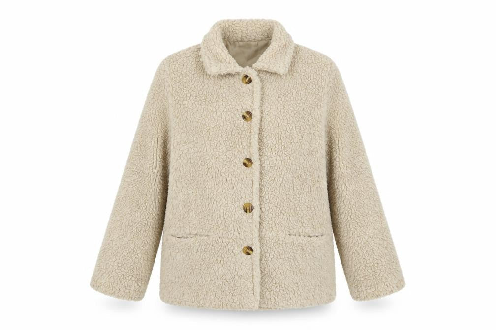 Womens UK Size 10/12 Damart Beige Basic Jacket