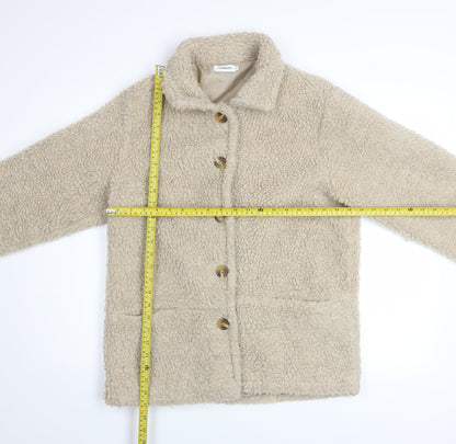 Womens UK Size 10/12 Damart Beige Basic Jacket