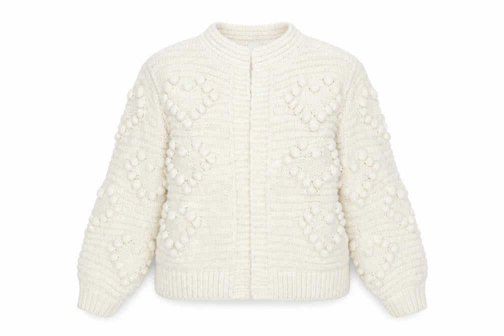Womens UK Size S River Island Ivory Cardigan Jumper