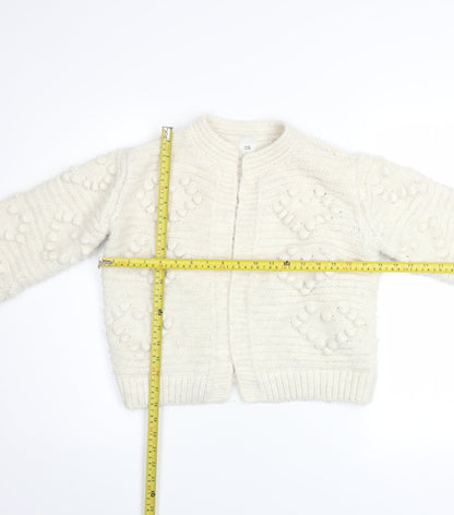 Womens UK Size S River Island Ivory Cardigan Jumper