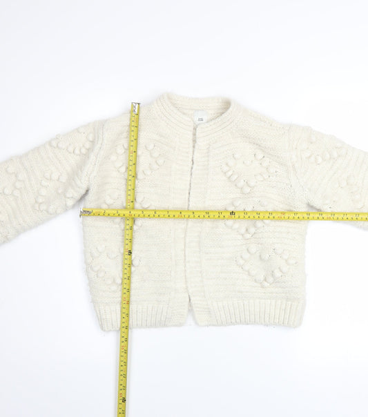 Womens UK Size S River Island Ivory Cardigan Jumper