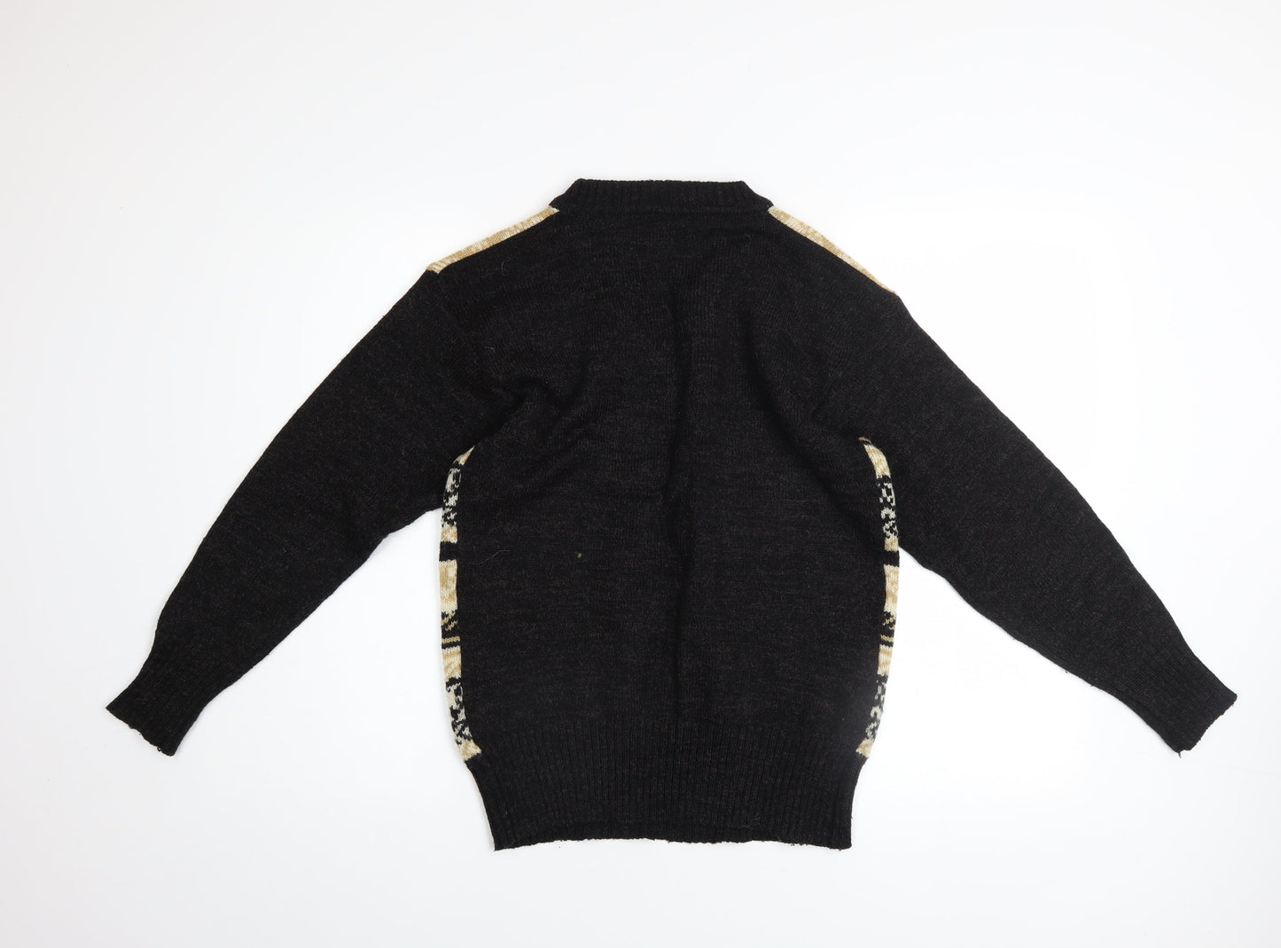 Mens UK Size L Foster Beige Pullover Jumper