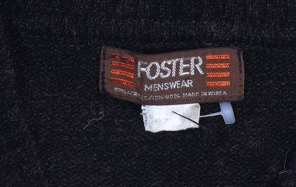 Mens UK Size L Foster Beige Pullover Jumper