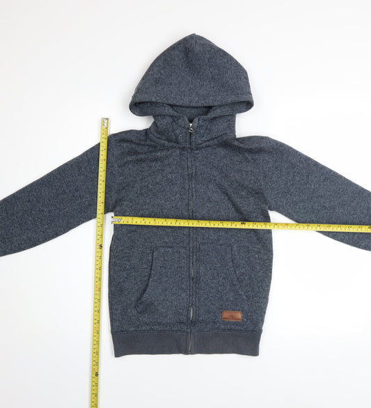 Boys UK Size 12 Years Quiksilver Grey Full Zip Hoodie