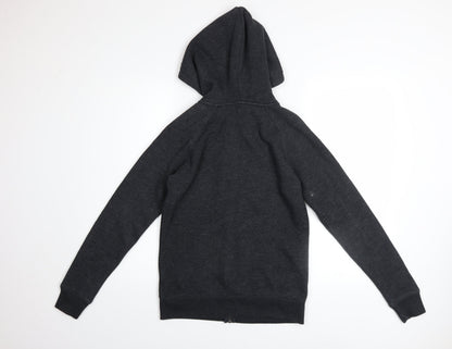 Womens UK Size 8 Jack Wills Black Full Zip Hoodie